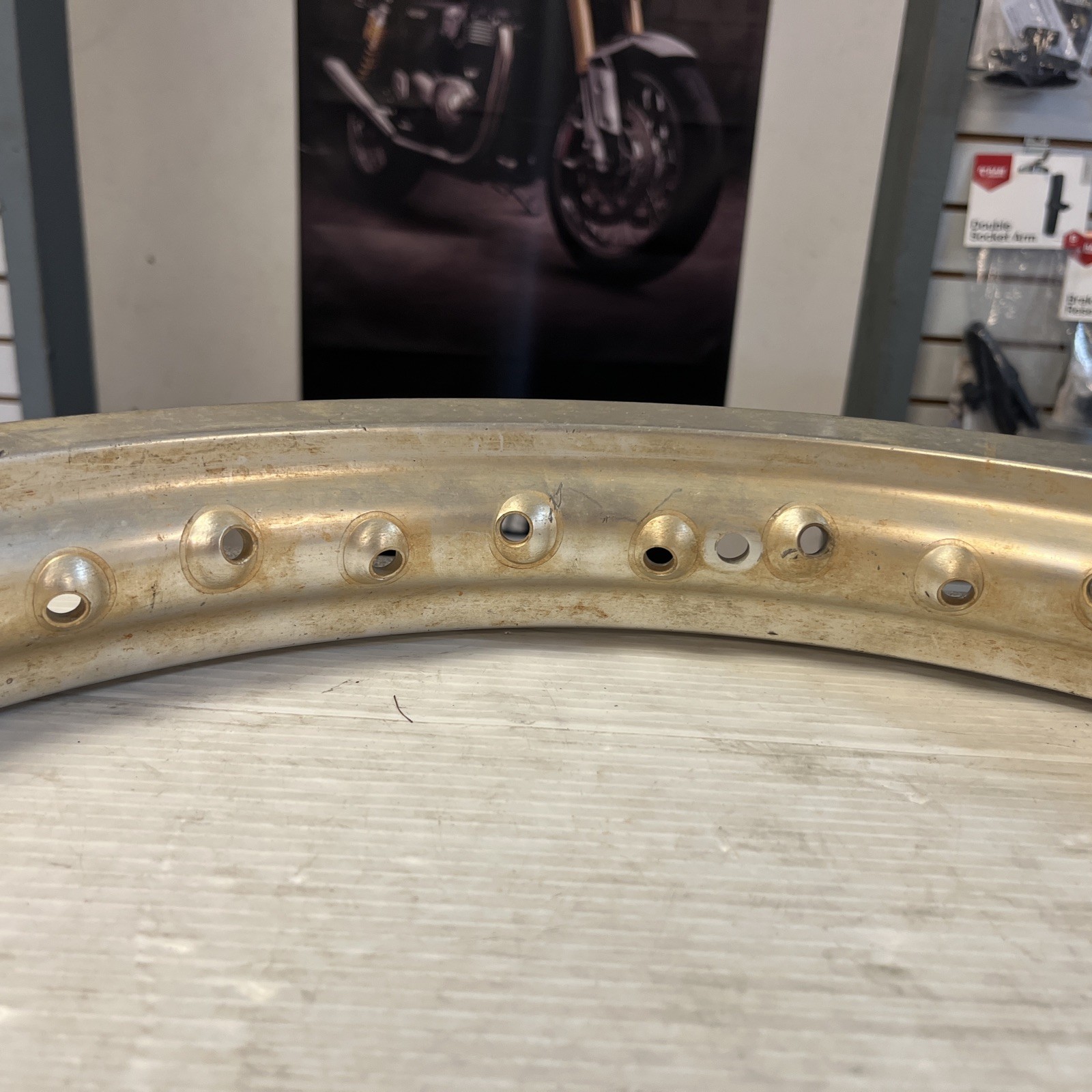DID WM3 1.85” X 18” 36 HOLE COPICAL HUB ALLUMINUM MOTORCYCLE RIM