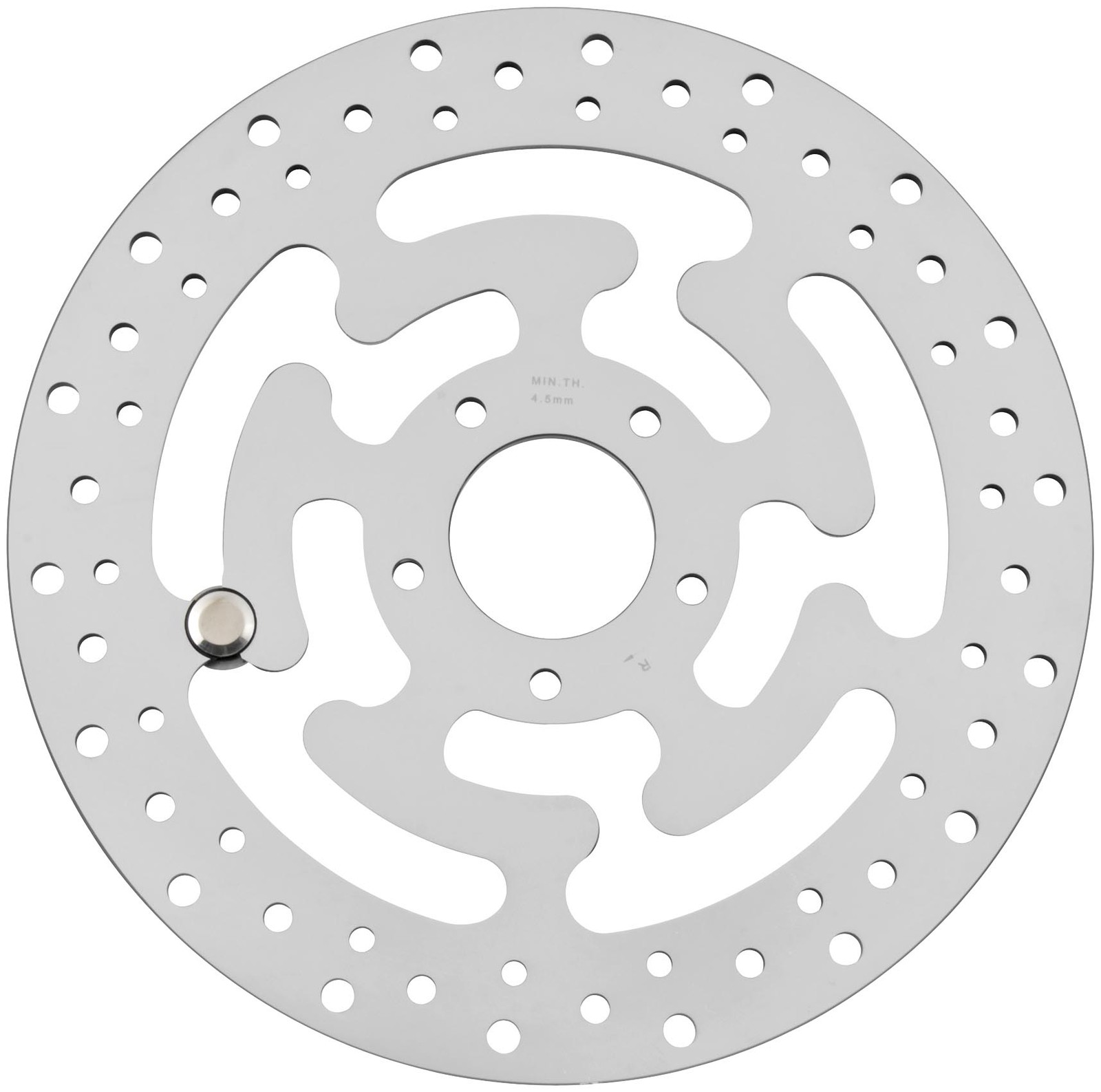 Bikers Choice 11.8in Polished Stainless Brake Rotor Front Left HD