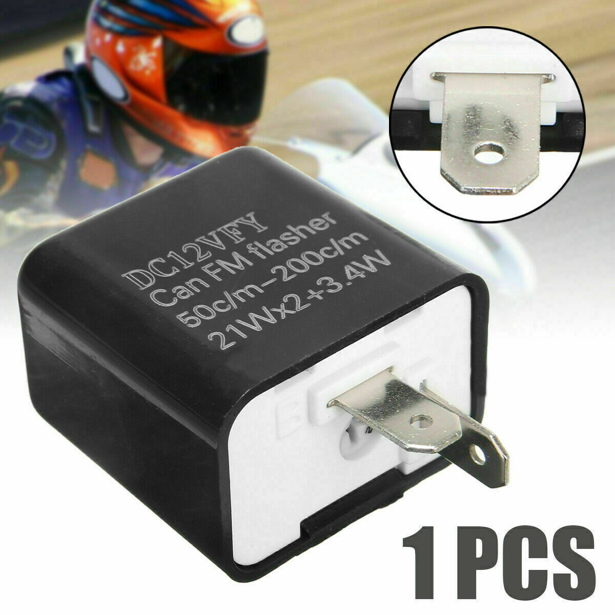 LED Flasher Relay fit for Honda Grom 125 GEARZAAR Direct Fit Adjustable 12V