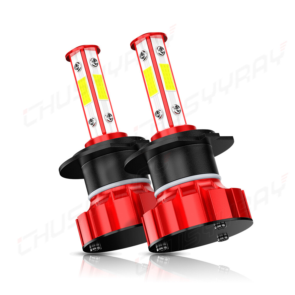 H7 6000K LED Headlight Bulbs Hi/Low Motorcycle for 2001-16 Honda Goldwing GL1800