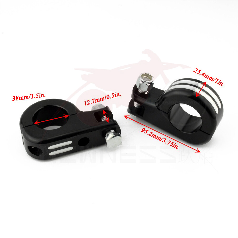 32mm/38mm Highway Foot Peg Clamp Mounts Engine Bar For Harley Touring Road King