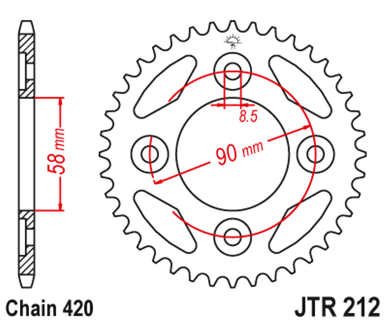 420 JT Sprockets and DID D.I.D Oring Chain Kit Honda Grom 125 MSX125 2013-2020