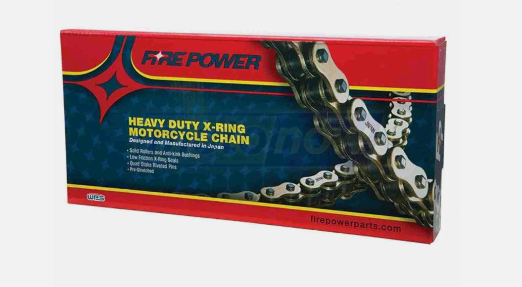 Fire Power 525FPX-120/G X-Ring Drive Chain 525X120 Gold 692-6620G