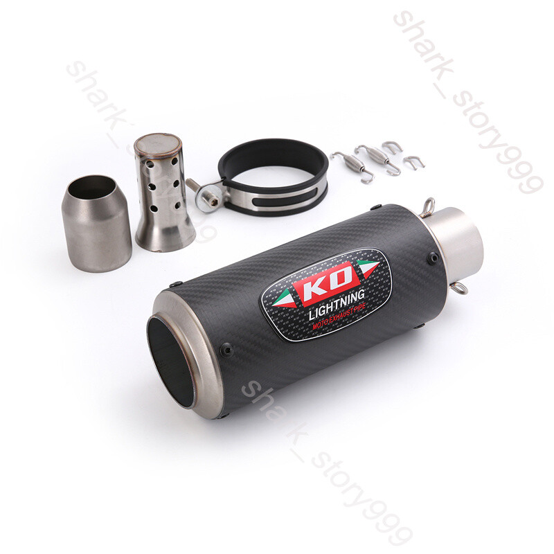 51-38mm Motorcycle Street Bike Exhaust Tips Muffler Pipe With DB Killer Silencer