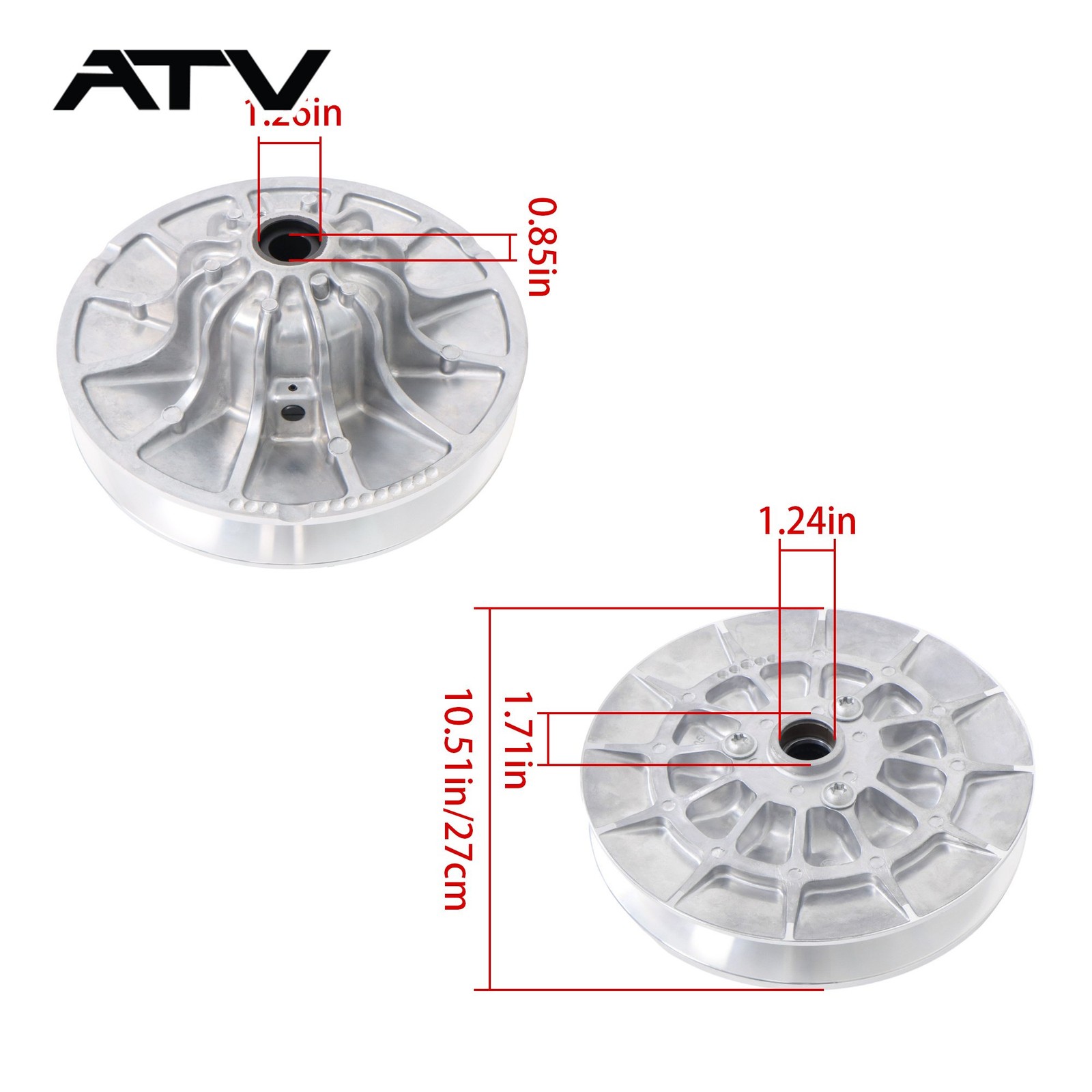 For Polaris Ranger 1000 XP Crew Cab 2019-20 Secondary Driven Clutch Replacement