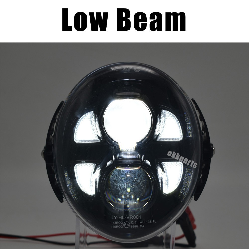 LED Headlight DRL For Harley VRSC VRSCA VRSCAW VRSCB VRSCF VRod V-Rod 2003-2017