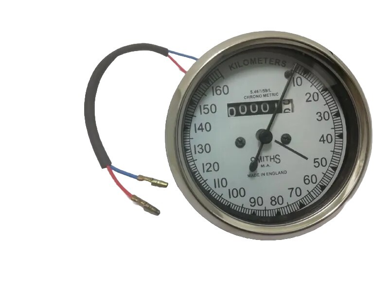 Smith 10 – 160 Km/H speedo black body white face Fit For Classic Bikes