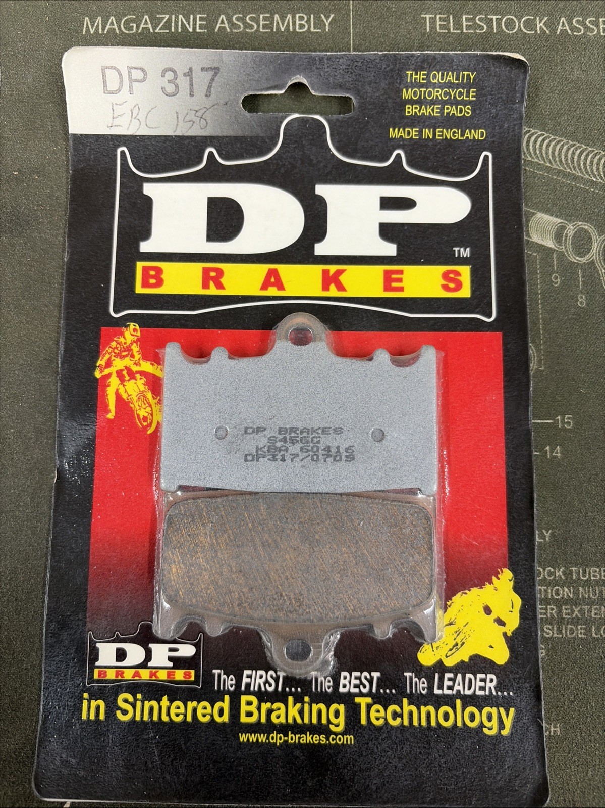 DP Brakes – DP317 – Standard Sintered Metal Brake Pads, Pro One Four-Piston
