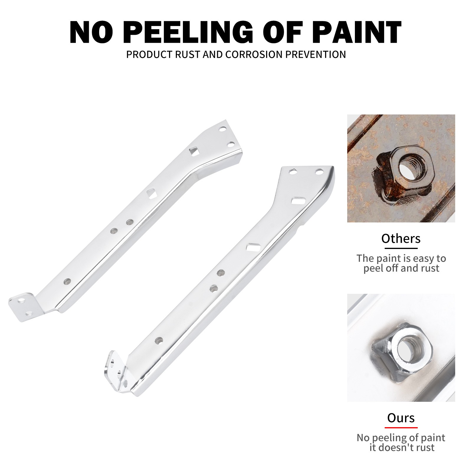 Chrome Saddlebag Rail Support Bracket For Touring Road Electra Glide 1985-2008