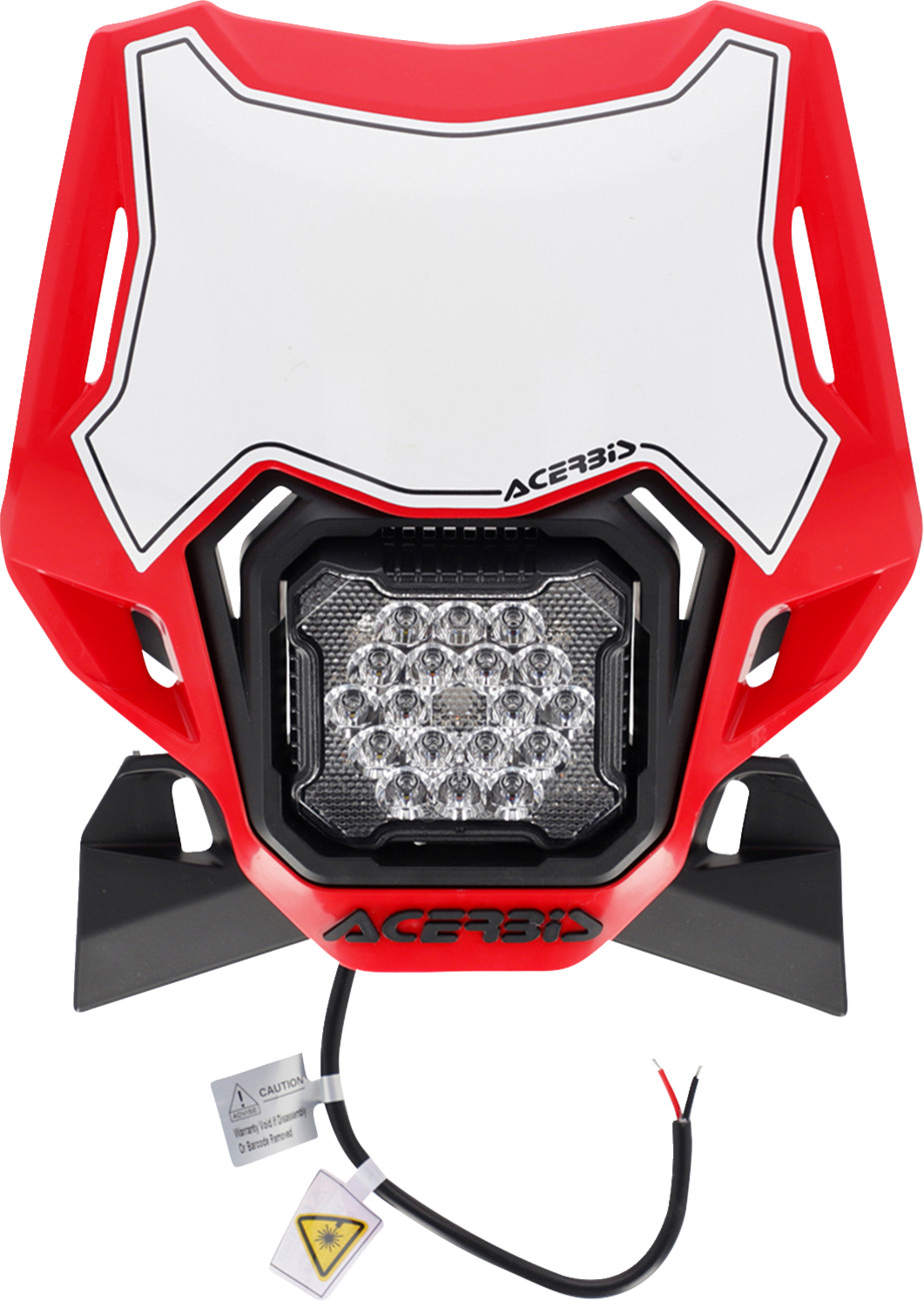 ACERBIS 2987941018 VSL Lumen-X Headlight Red Black 10-30V DC Waterproof