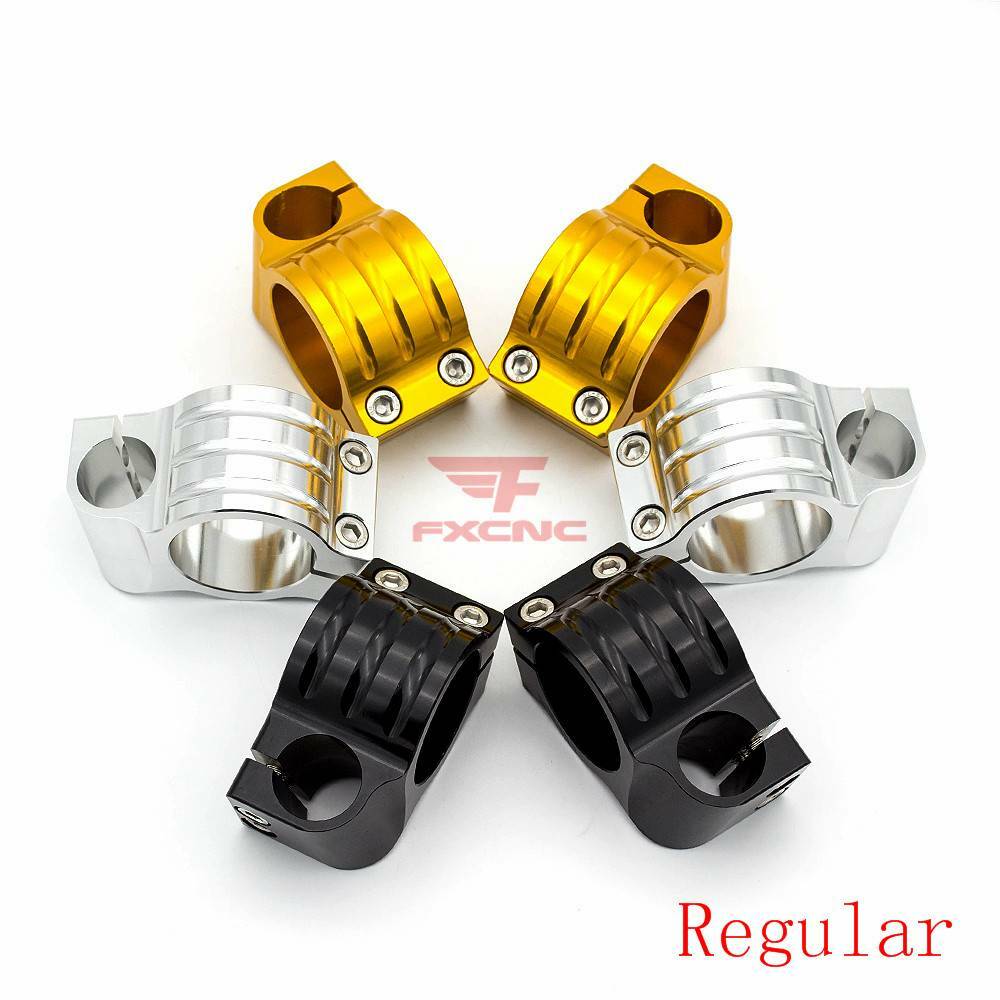51mm Front Clip Ons Handlebar Clipon Fork Tube 10Degree 7/8in 22mm Universal Set