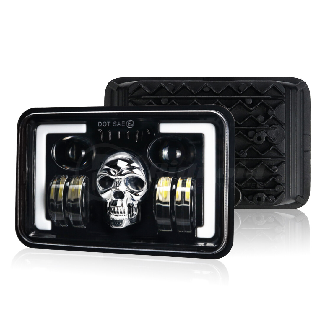 For Suzuki DRZ400SM DRZ400S DRZ250 4×6″ Motorcycle LED Headlight DOT DRL Hi/Lo