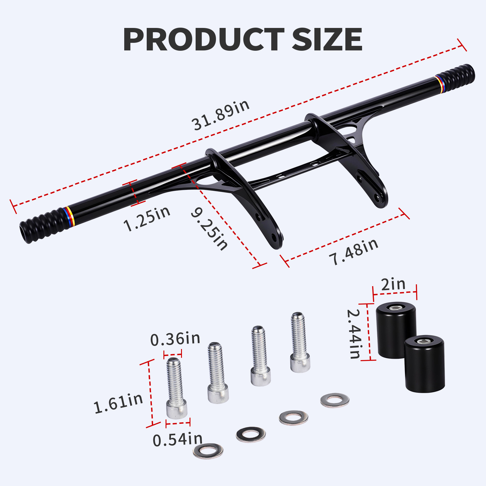 Front Highway Engine Guard Crash Bar for Harley Sportster XL Iron 883 1200 2004+
