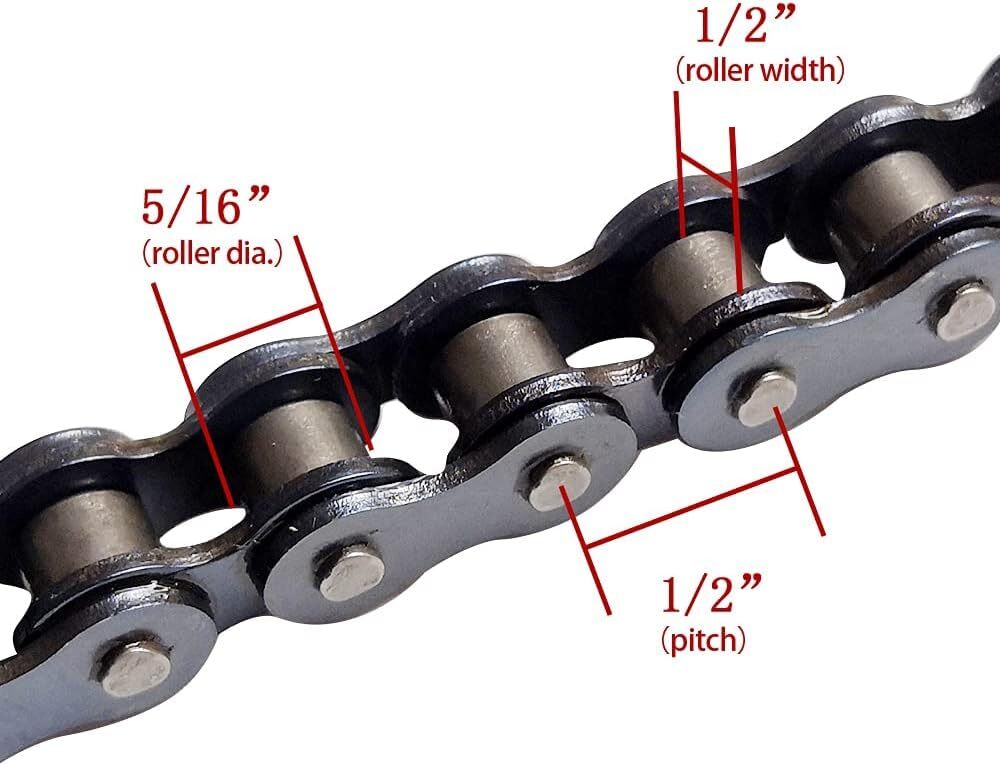 420 Chain 132 Links w/ Chain Breaker for 110cc 125cc Dirt Bike Quad TaoTao ATV