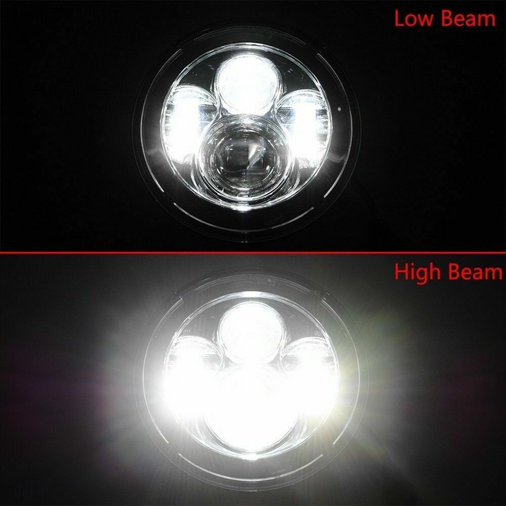 7″ inch DOT 80W LED Headlight Projector for Davidson Honda Yamaha Motorcycle