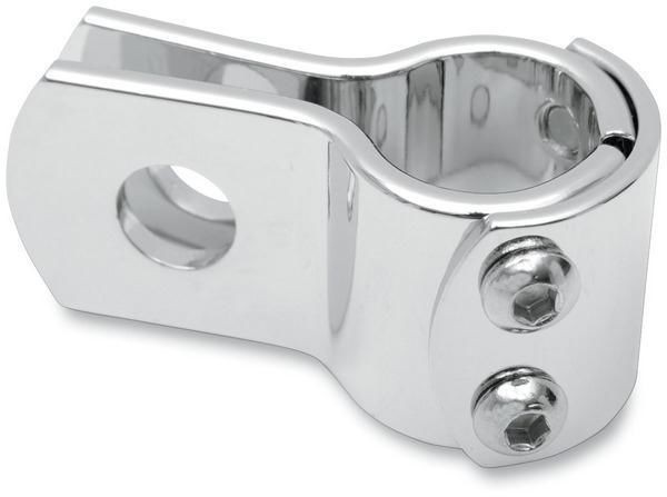 Drag Specialties Three-Piece Frame Clamp – 1.25in. – Chrome Motorcycle ATV/UTV