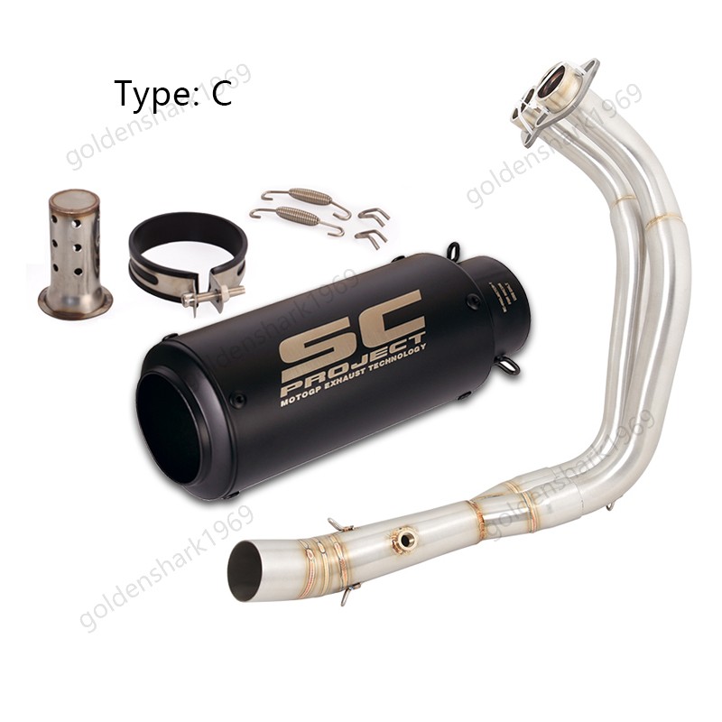 For Yamaha YZF R7 MT-07 2014-2025 Complete Exhaust System Header 51mm Mufflers