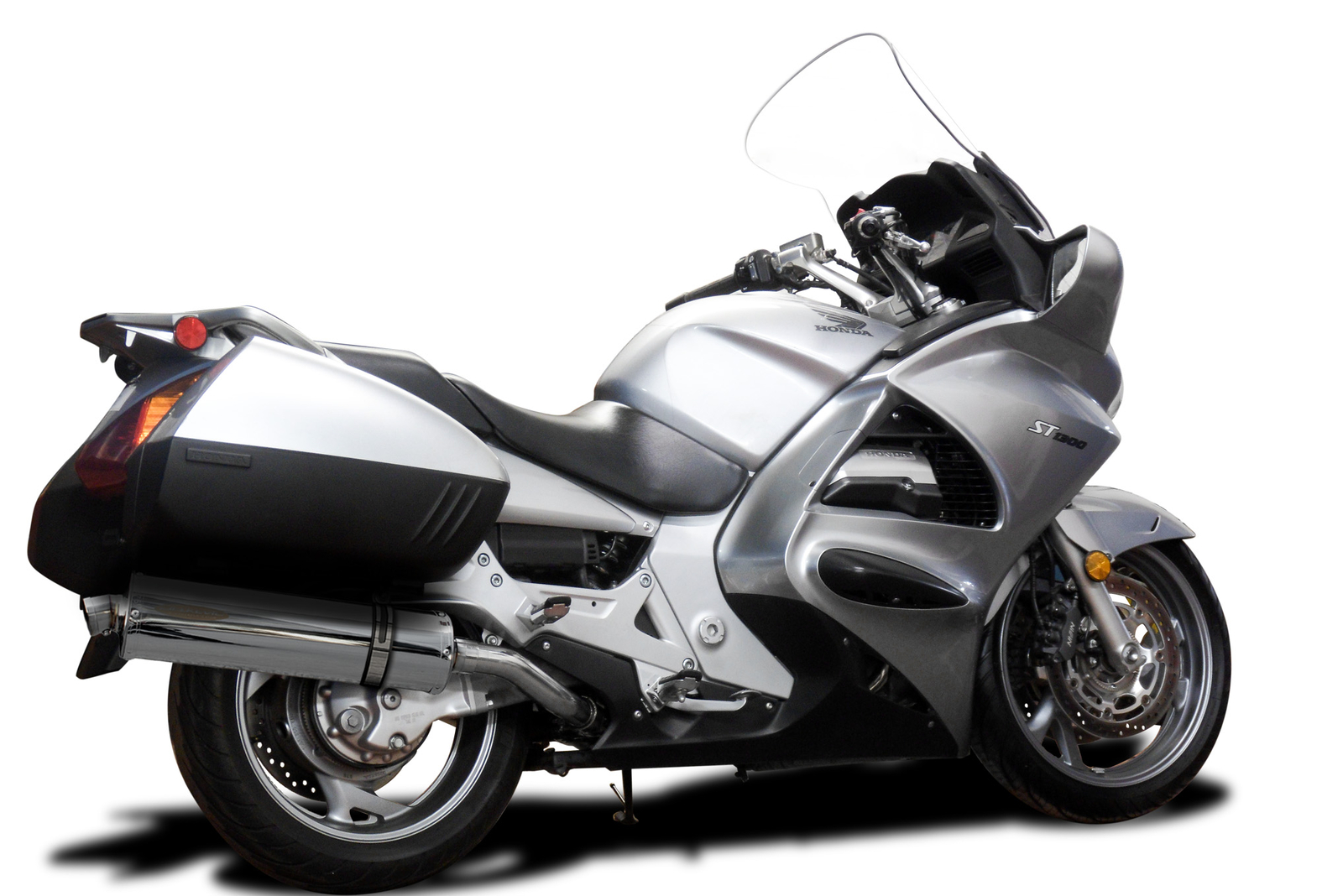 Honda ST1300 Delkevic Aftermarket 18″ Stainless Steel Oval Muffler Exhaust 03-15