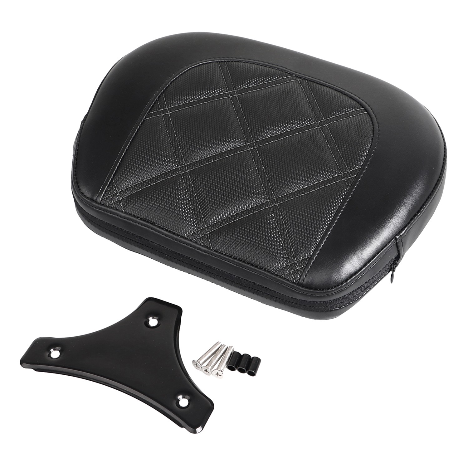 Passenger Sissy Bar Backrest Pad For Harley Touring Electra Glide Road King FLHR