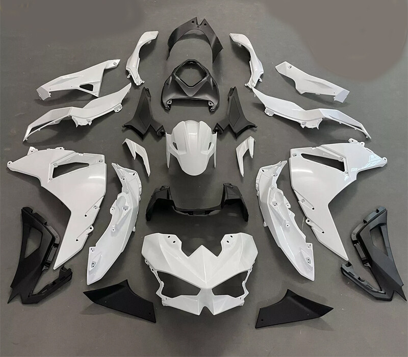 Unpainted White Injection Fairing Kit For Kawasaki NINJA 500 2024 2025 Bodywork