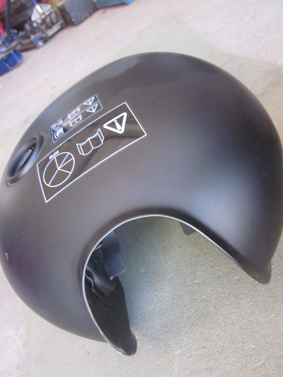 Triumph Street Cup Bobber Gas Fuel Tank Petrol Reservoir black