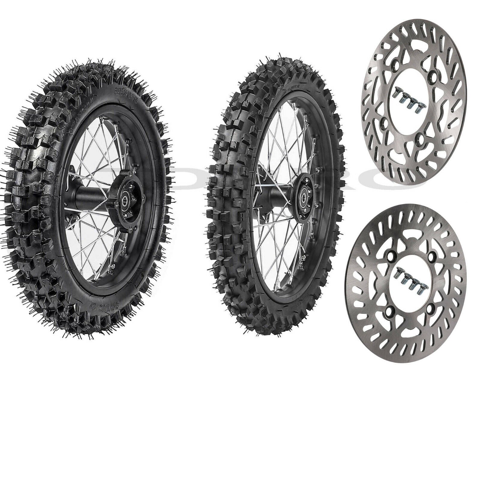 15mm 60/100-14 80/100-12 Front Rear Wheel Tire Rim Apollo 125 SSR 110cc Pit Bike