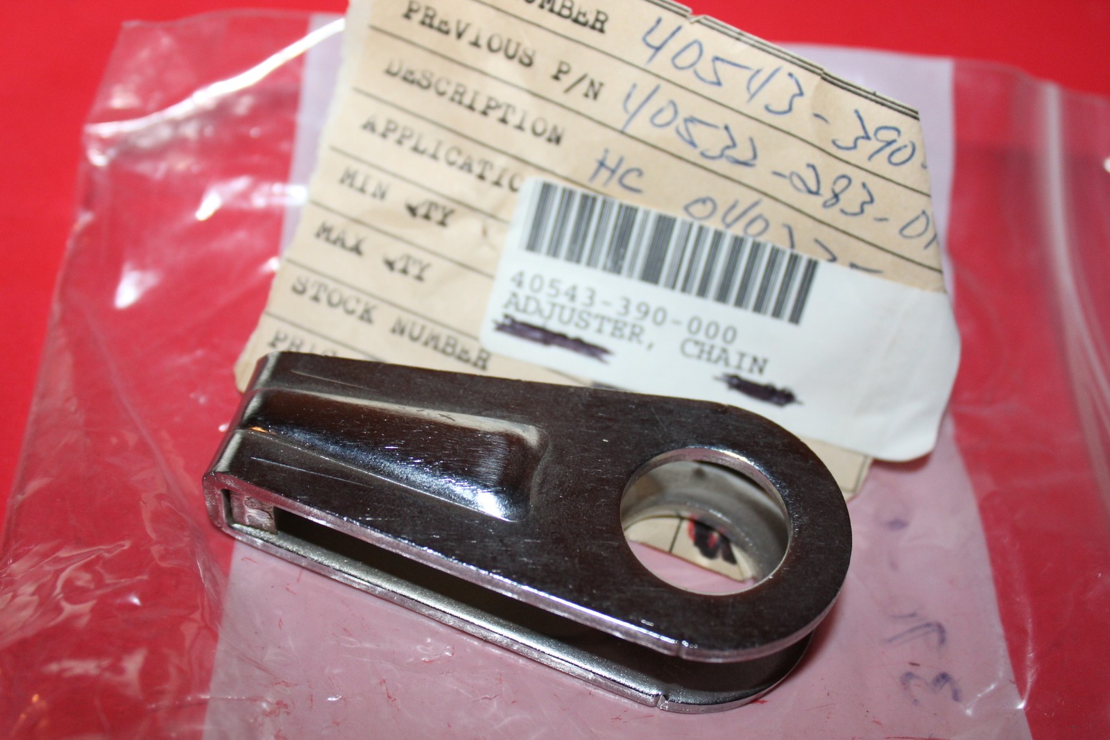 NOS Honda CB450 CL450 CB500 T CB550 F CR250 R Chain Adjuster OEM # 40543-390-000