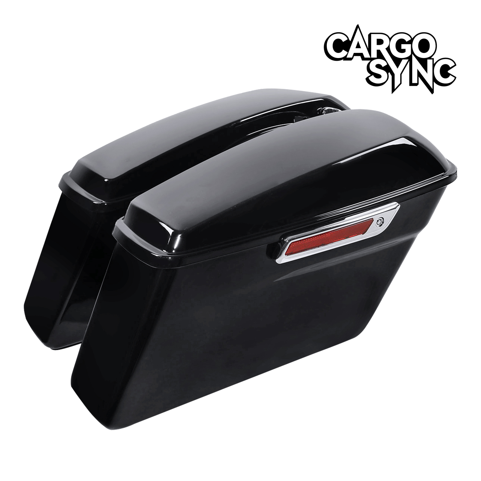Vivid Black Saddlebags Saddle Bags Fit For Harley Touring Street Glide ’14-24