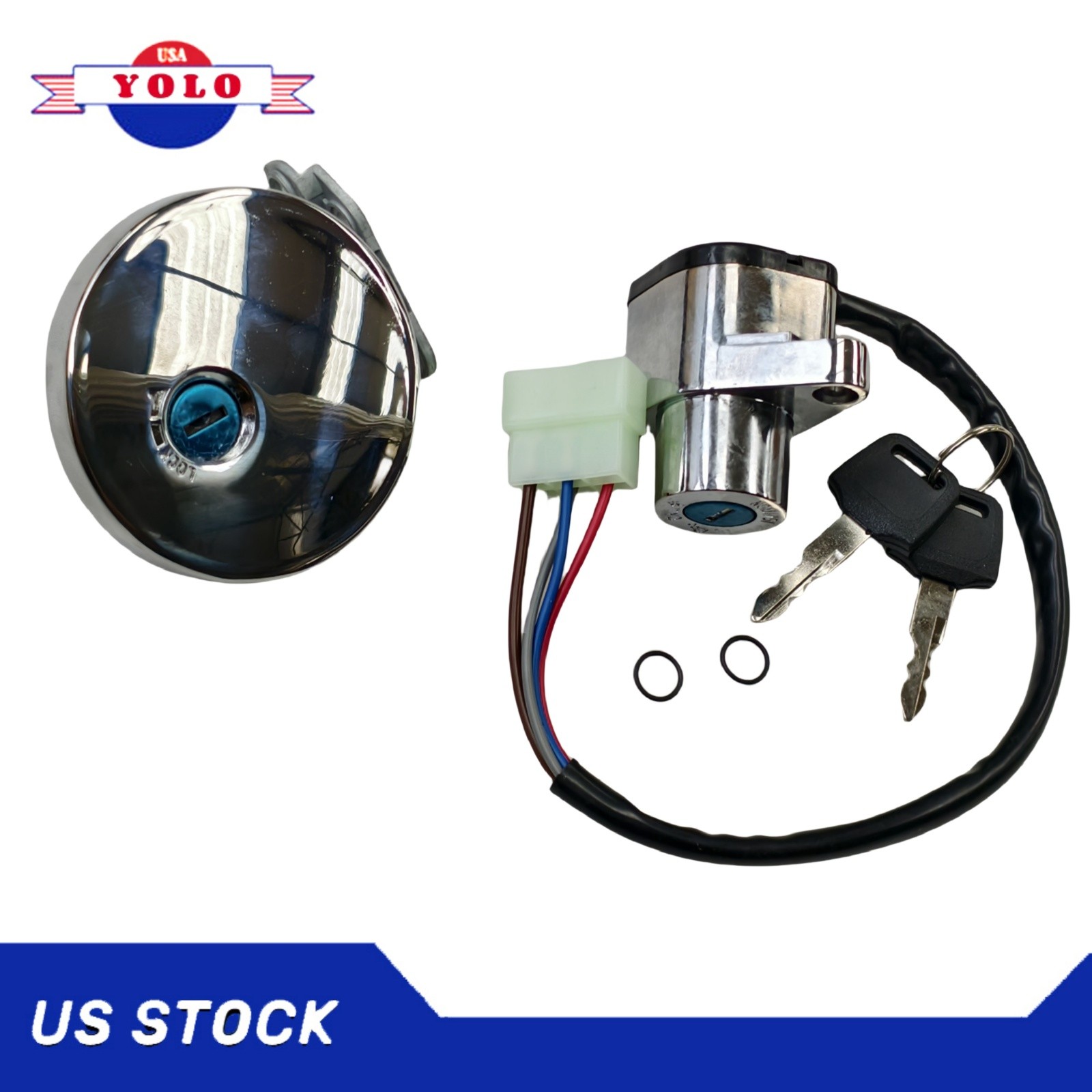 51049-1103 Ignition Switch & Fuel Tank Cap For Kawasaki VULCAN 500/800 1995-2001