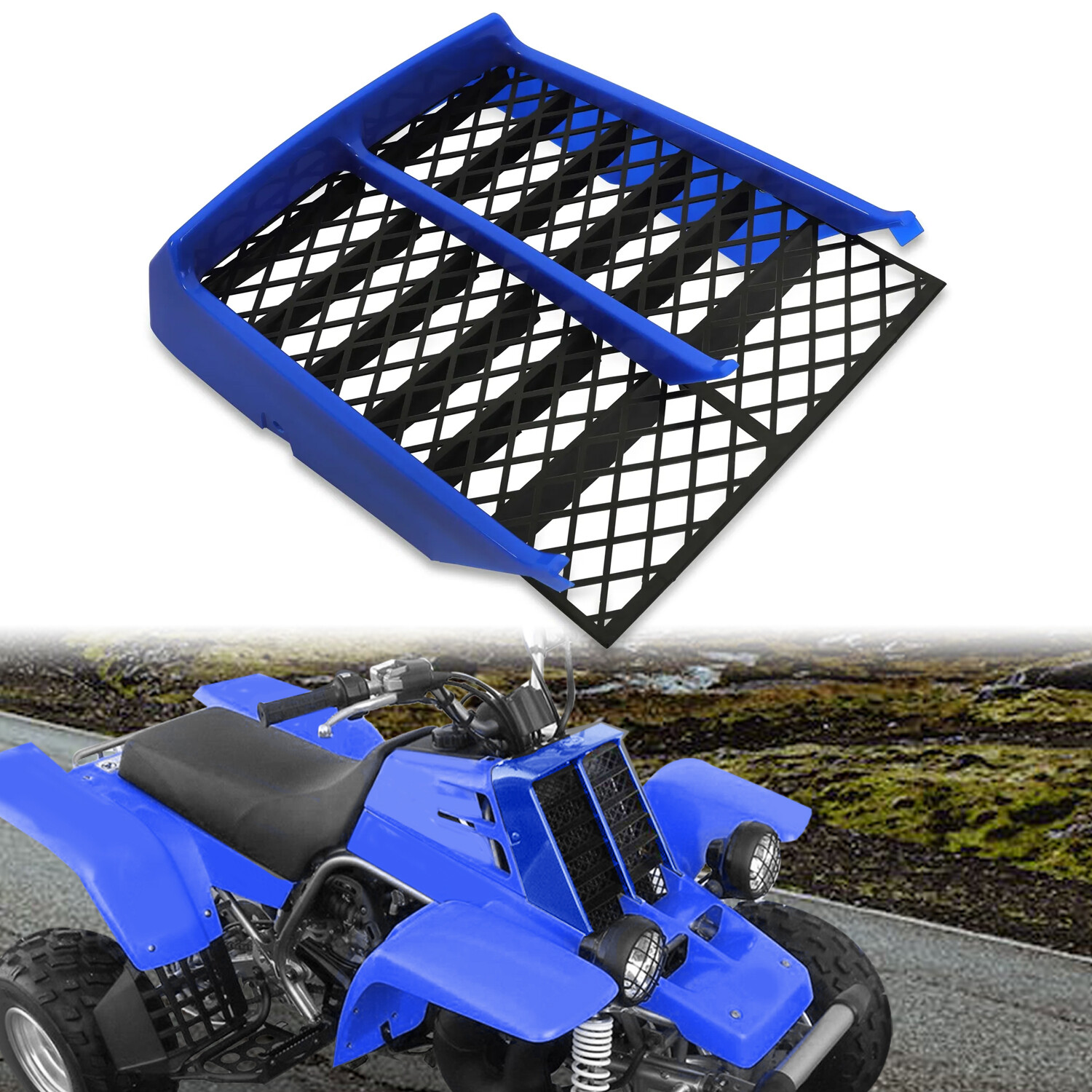 For Yamaha Banshee 350 YFZ350 1987-2006 Radiator Cover Grill Front Panel BLUE