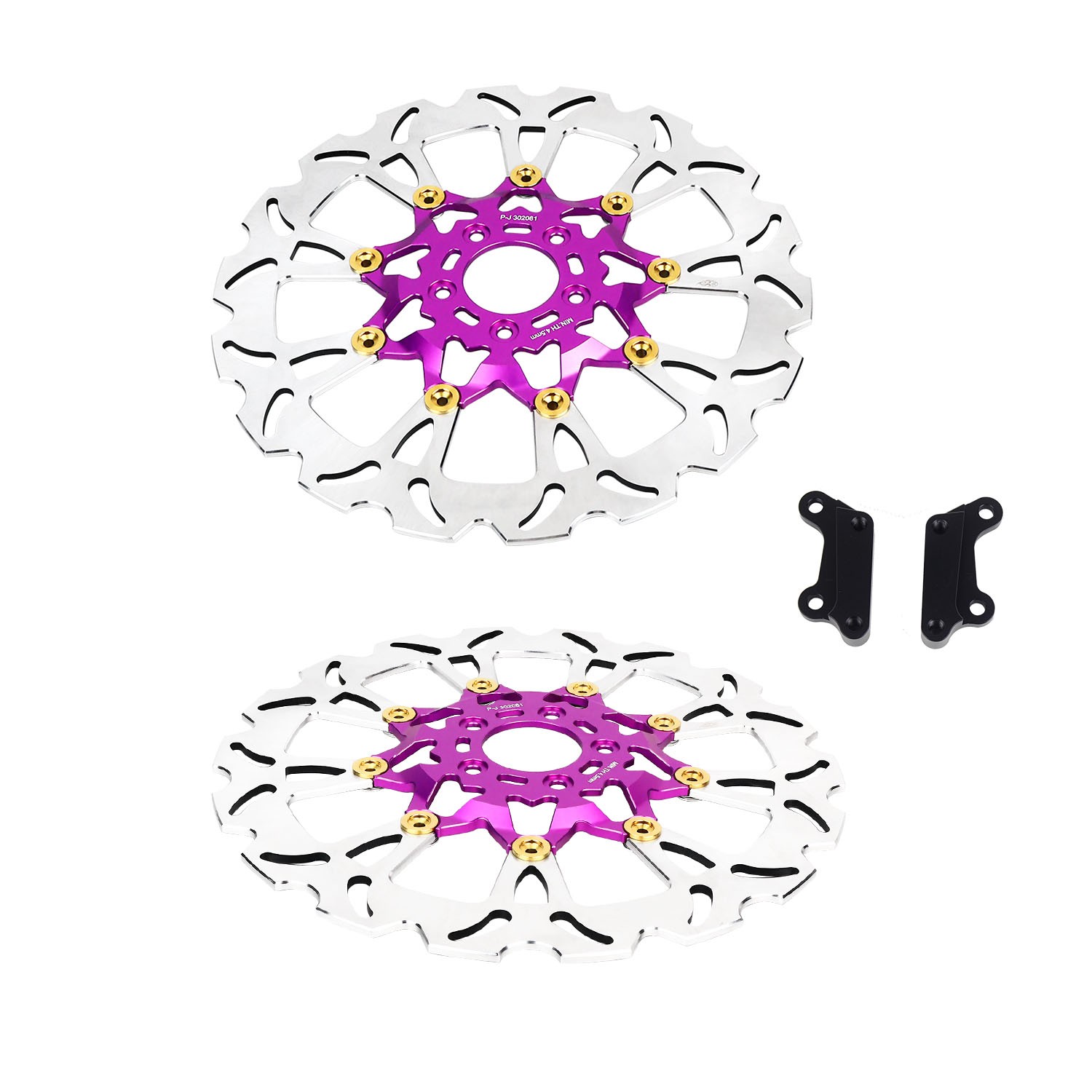 1 SET 14″ Big Front Brake Rotor for Harley 18-25 Fat Bob Low Rider S/ST FXDR 114
