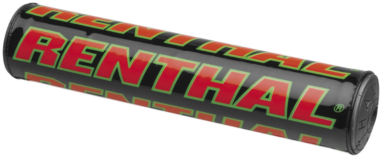 Renthal P272 Team Issue SX Crossbar Pad – 9.5in./240mm – Black/Green/Red