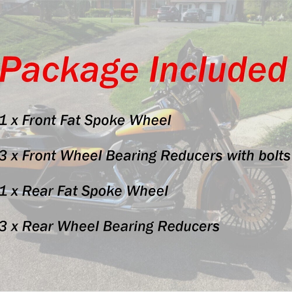 16X3.5 Fat Spoke Wheels Rims For Harley Sportster X48 Forty Eight Softail FLSTF