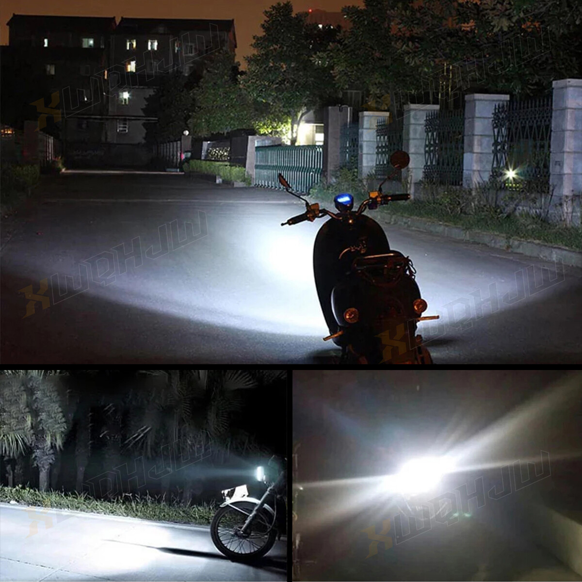 XWQHJW H7 Motorcycle LED Healight Bulbs 4500LM 6000K White Super Bright Light