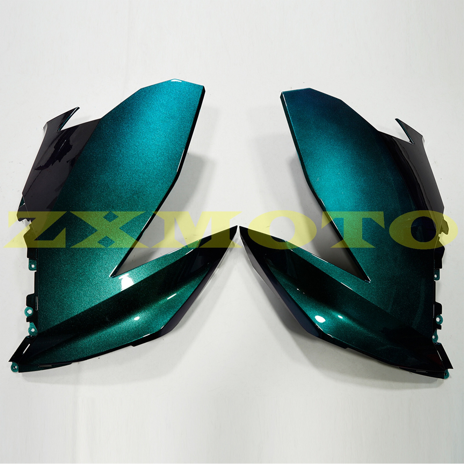 Green Blue Chameleon Fairing Kit For Kawasaki Ninja 400 2018-2023 +Tank Cover