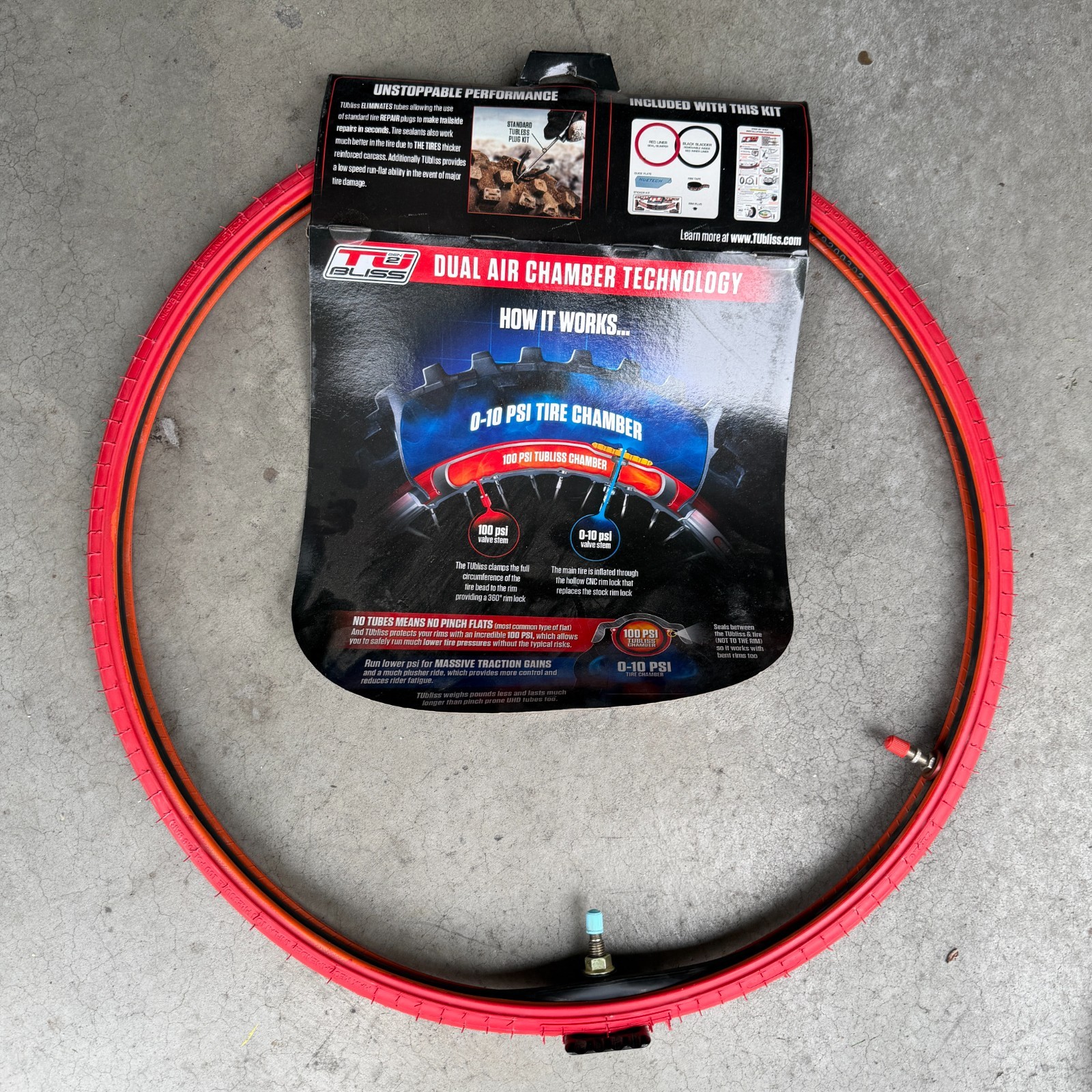 Nuetech TUbliss Gen 2.0 Tubeless System Kit 21in TU21 Fits 21″x1.6″ Rims