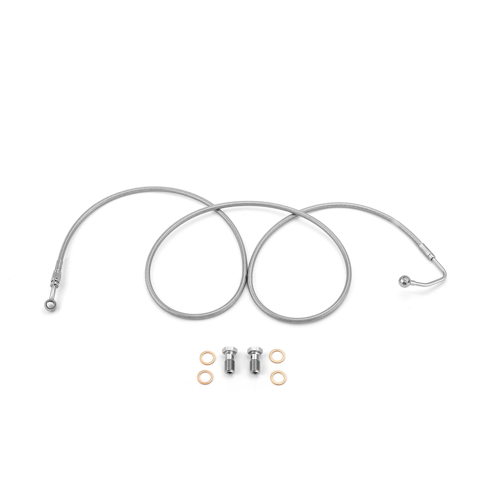 71″ Stainless Steel Brake Line Kit For Harley 08-13 Road King ABS 16″-18″ Bar
