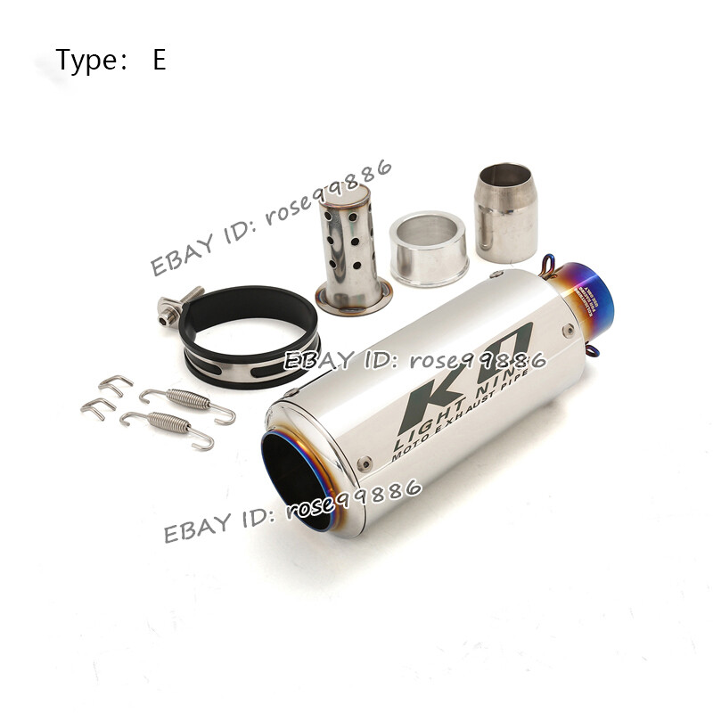 Universal Motorcycle 240mm 300mm Exhaust Muffler Stainless Steel Motorcycle Slip