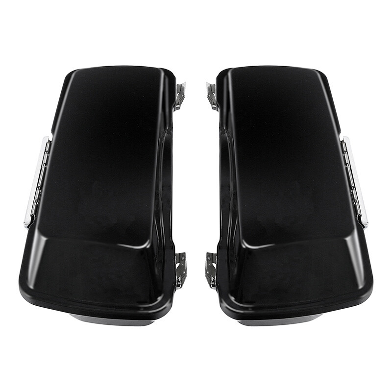 Matte Hard Saddlebags & Conversion Bracket Fit For Harley Softail FLST 1984-2017