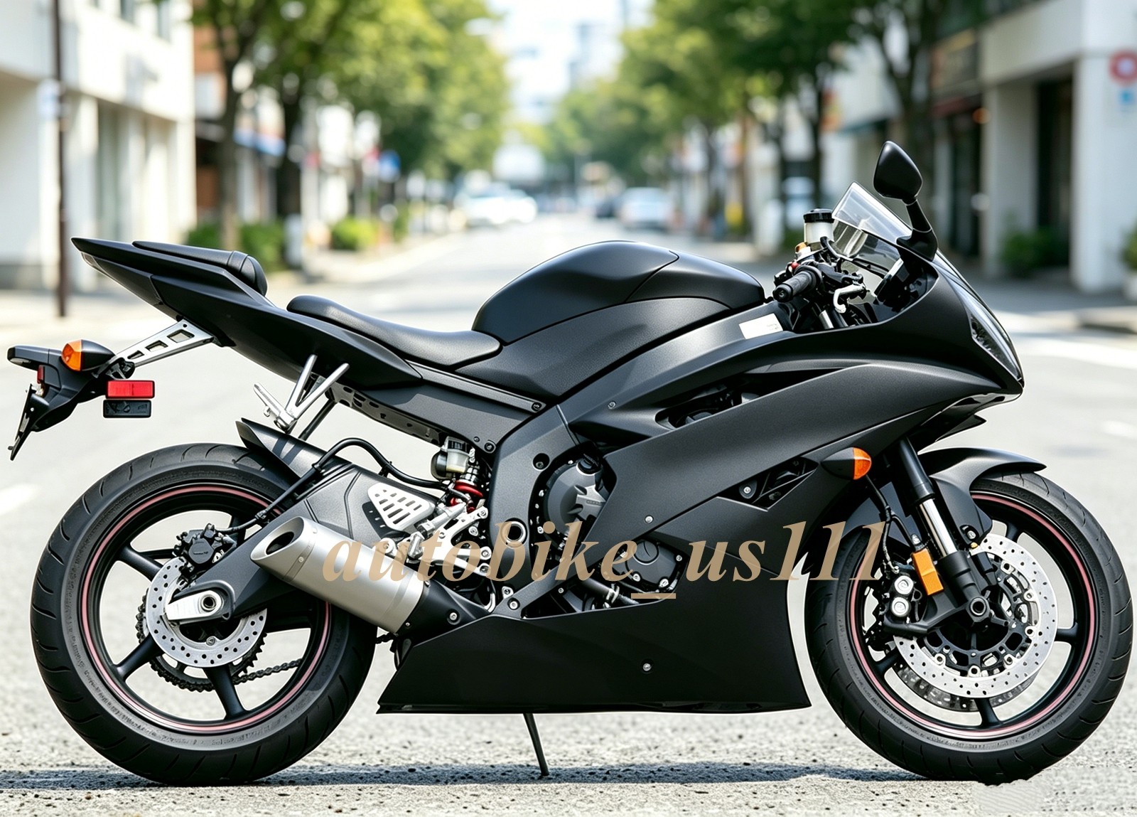 Injection Matte Black Plastic Fairings Kit For Yamaha 2006 2007 YZF R6 Bodywork