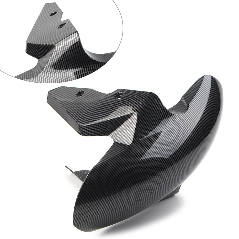 Front Fender Mudguard Cover Protect Carbon Fiber Pattern For BMW S1000RR 2009-18