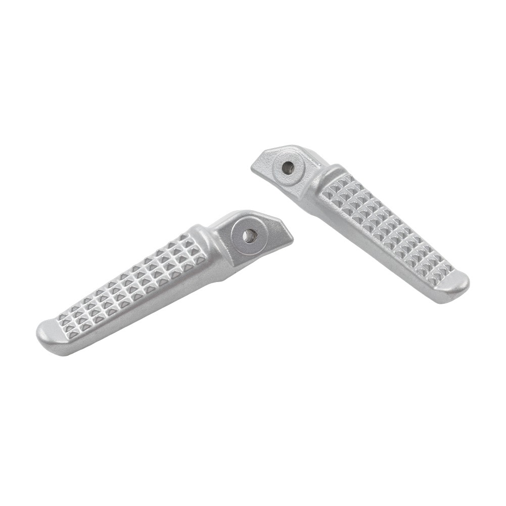 1Pair For Honda Grom MSX125 Universal Motorcycle Rear Foot Pegs Footrests Sliver