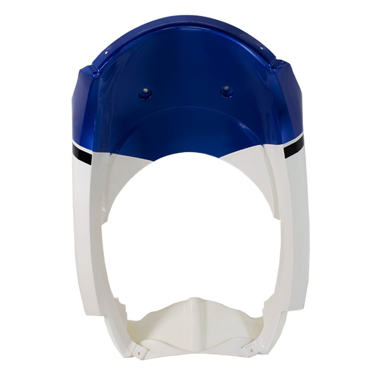 Front Lower Panel White and Blue Painted ABS Fairing Screw-on Easy Installation
