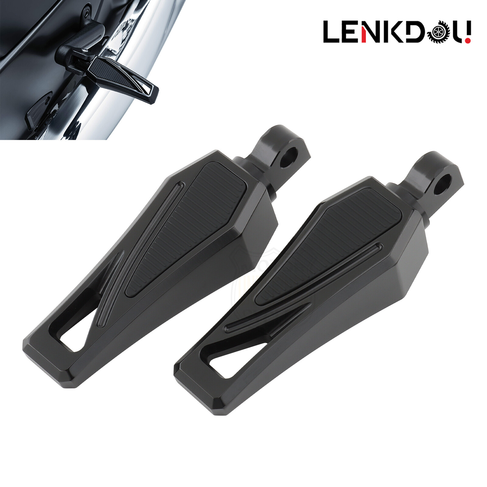 Phantom Foot Pegs Floorboard Shift Lever Brake Arm Pedals Kit For Harley Touring