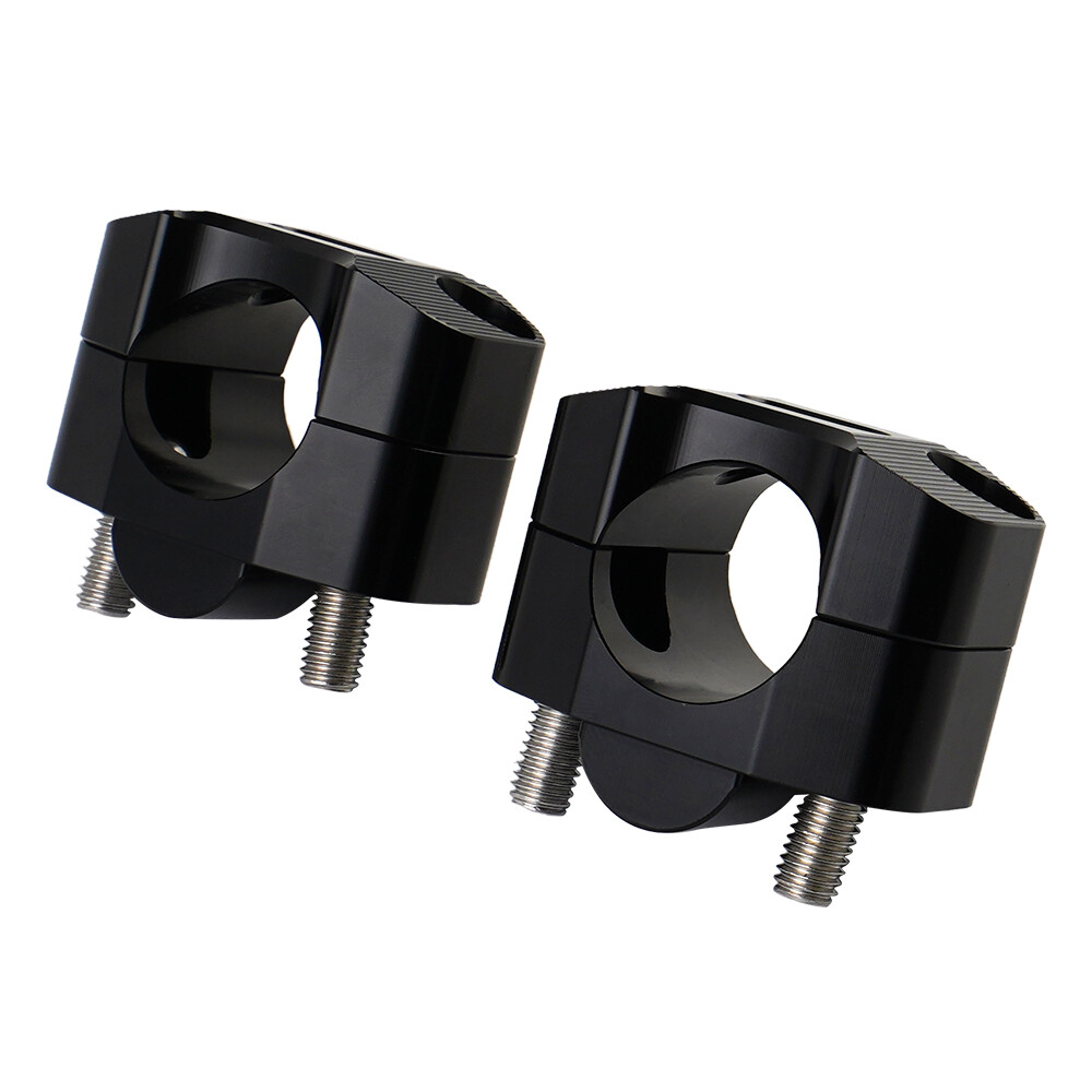 Pair Aluminum 7/8″ to1 1/8″ Fat Bar Adapter Kit Handlebar Mounts Riser Universal