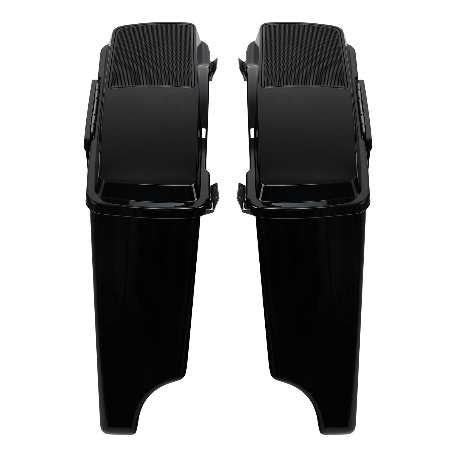 5″ Stretched Extended Hard Saddle Bags Speaker Lids FitFor Harley Touring 93-13