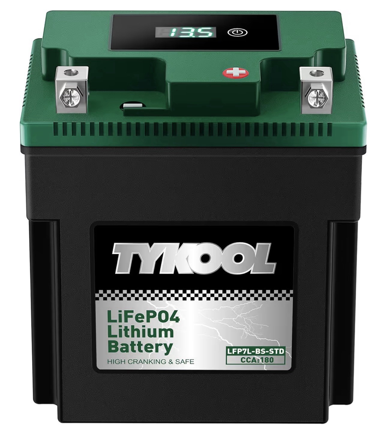 TYKOOL LFP7L-BS-STD Replacement Battery 180CCA For Powersports