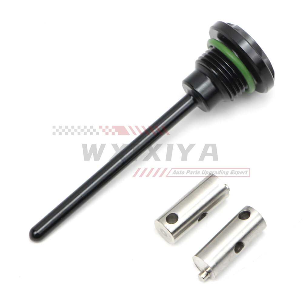 CNC Dipstick Transmission for Harley Touring 1987-2006 Black Oil Fill Tank Plug