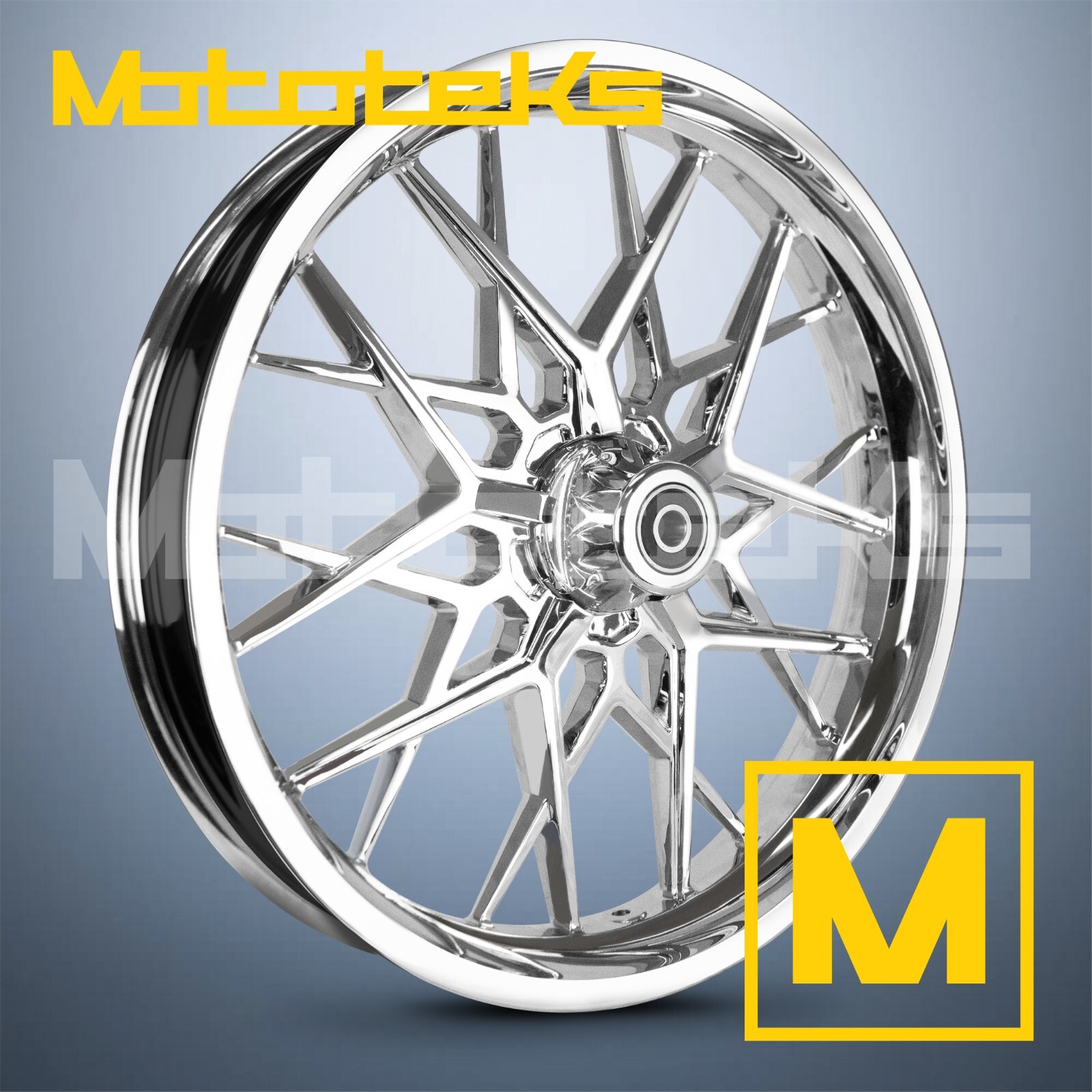 23X3.5 RAZOR MAG WHEEL CHROME FOR HARLEY TOURING MODELS FRONT RIM PRODIGY STYLE