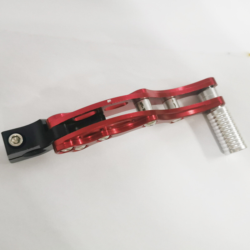 Red Motorcycle CNC Aluminum Alloy Footrest Pedal Gear Shift Shifter Lever 170MM